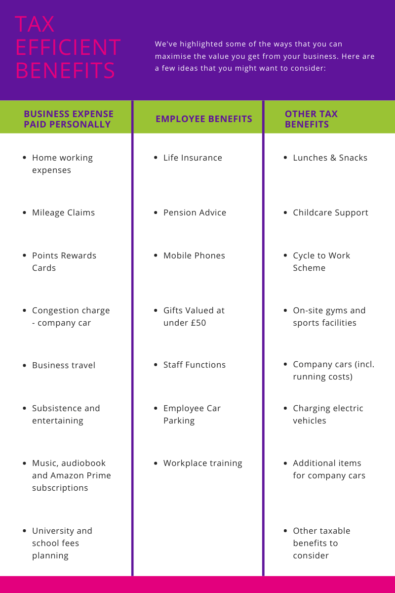 tax benefits listed